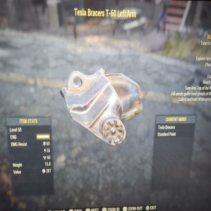Tesla Bracers T60 Left Arm Level 50